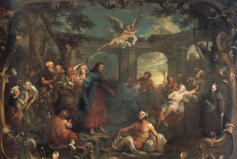 William Hogarth christ at the pool of bethesda China oil painting art
